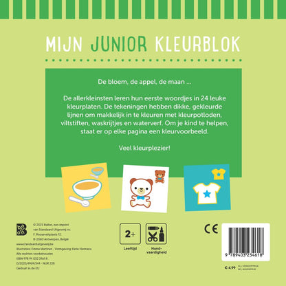 Standaard Uitgeverij - Mijn Junior Kleurblok - Mijn Eerste Woordjes 2+