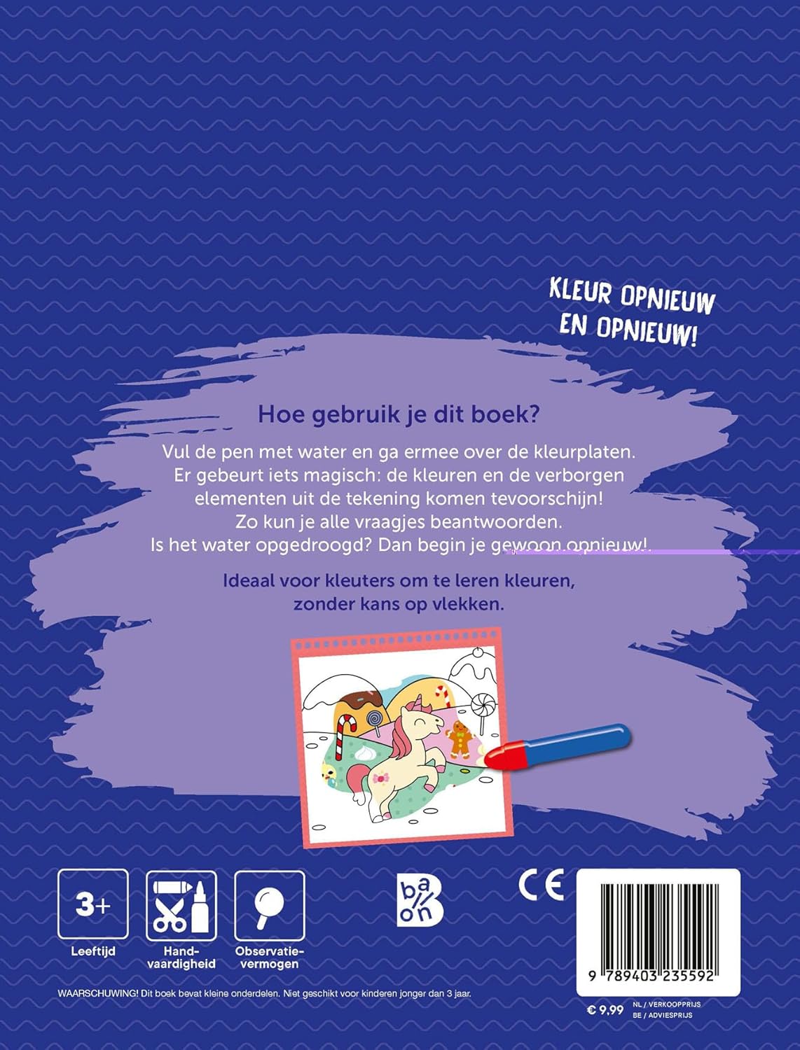Standaard Uitgeverij - Kleuren met Water - Eenhoorns