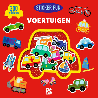 Standaard Uitgeverij - Stickerboek Sticker Fun -Voertuigen 200 stickers 3-4 jaar