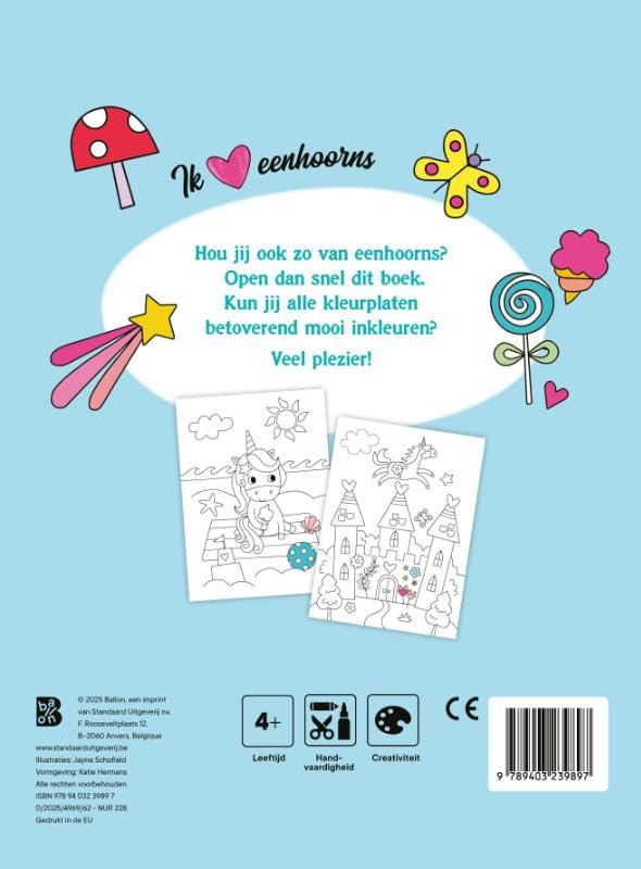 Standaard Uitgeverij - Groot kleurboek Eenhoorns