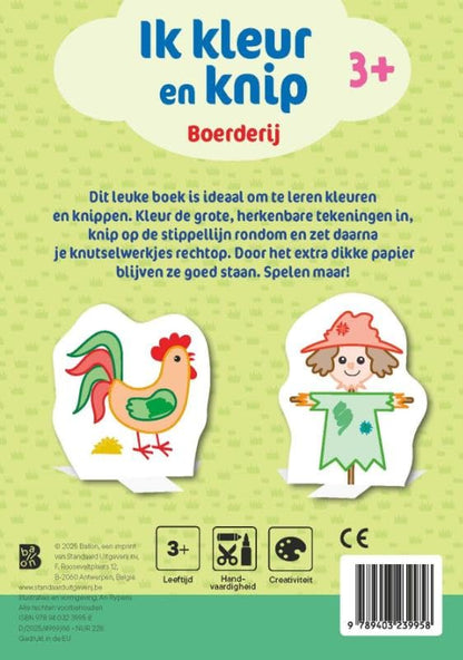 Standaard Uitgeverij - Ik Kleur en Knip - Boerderij