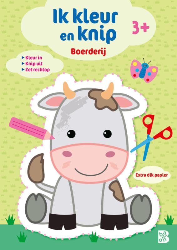Standaard Uitgeverij - Ik Kleur en Knip - Boerderij