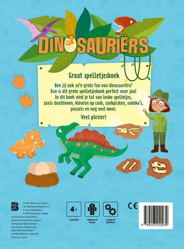 Standaard Uitgeverij - Groot Spelletjesboek Dinosauriers