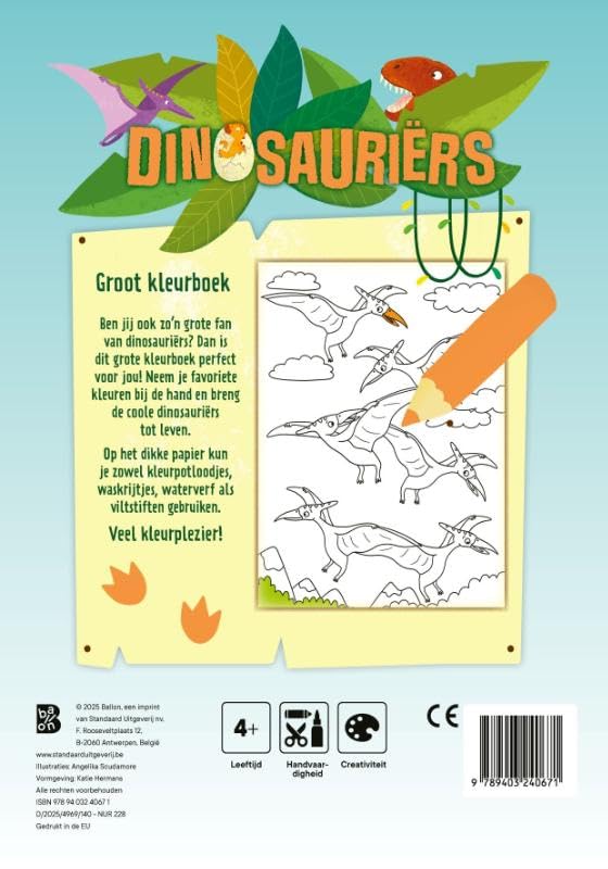 Standaard Uitgeverij - Groot Kleurboek Dinosauriers