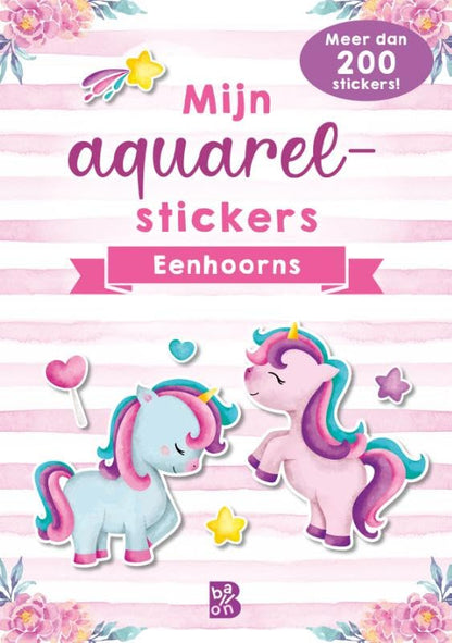 Standaard Uitgeverij - Mijn Aquarelstickers - Eenhoorns
