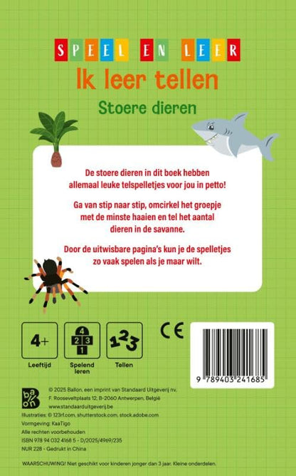 Standaard Uitgeverij - Ik Leer Tellen Stoere Dieren