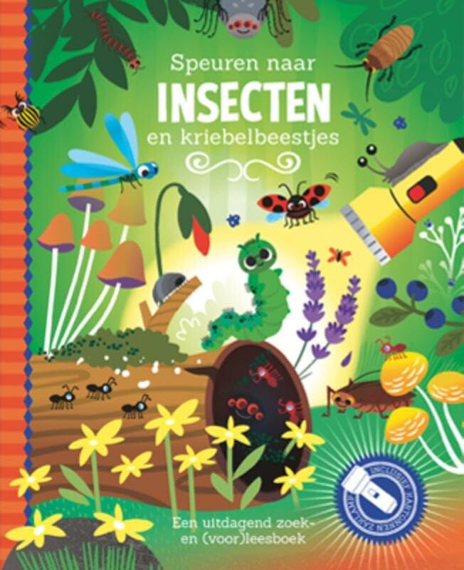 Lantaarn Publishers - Speuren Naar Insecten Zoekboek met Kartonnen Zaklamp