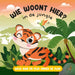 Wie woont hier? In de jungle: Wijs aan en kijk onder de flap