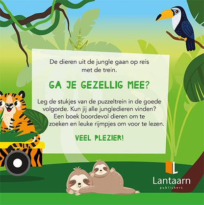 Lantaarn Publishers - Boek en Puzzeltrein Jungle