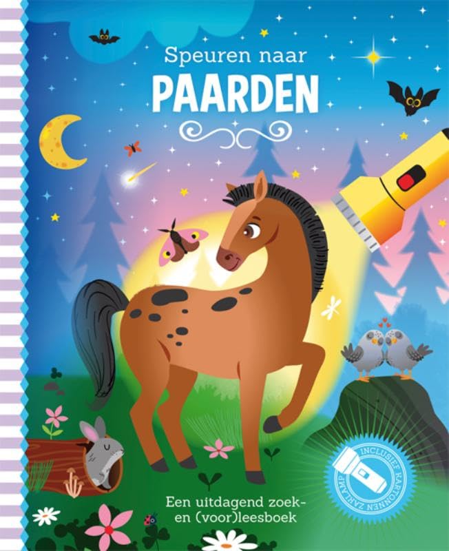 Lantaarn Publishers - Speuren Naar Paarden Zoekboek met Kartonnen Zaklamp