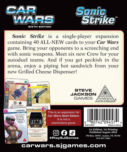 Sonic Strike: Car Wars Sixth Edition