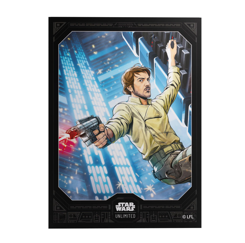 Gamegenic | Star Wars: Unlimited Premium Art Sleeves - Cassian Andor | Trading Card Game Accessory