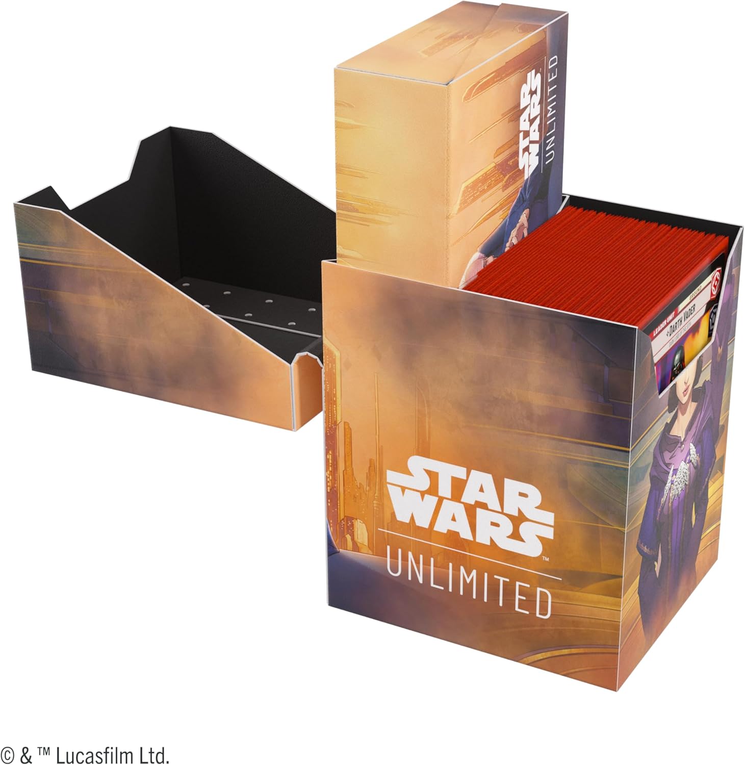 Gamegenic | Star Wars: Unlimited Soft Crate - Palpatine/Padme | Trading Card Game Accessory