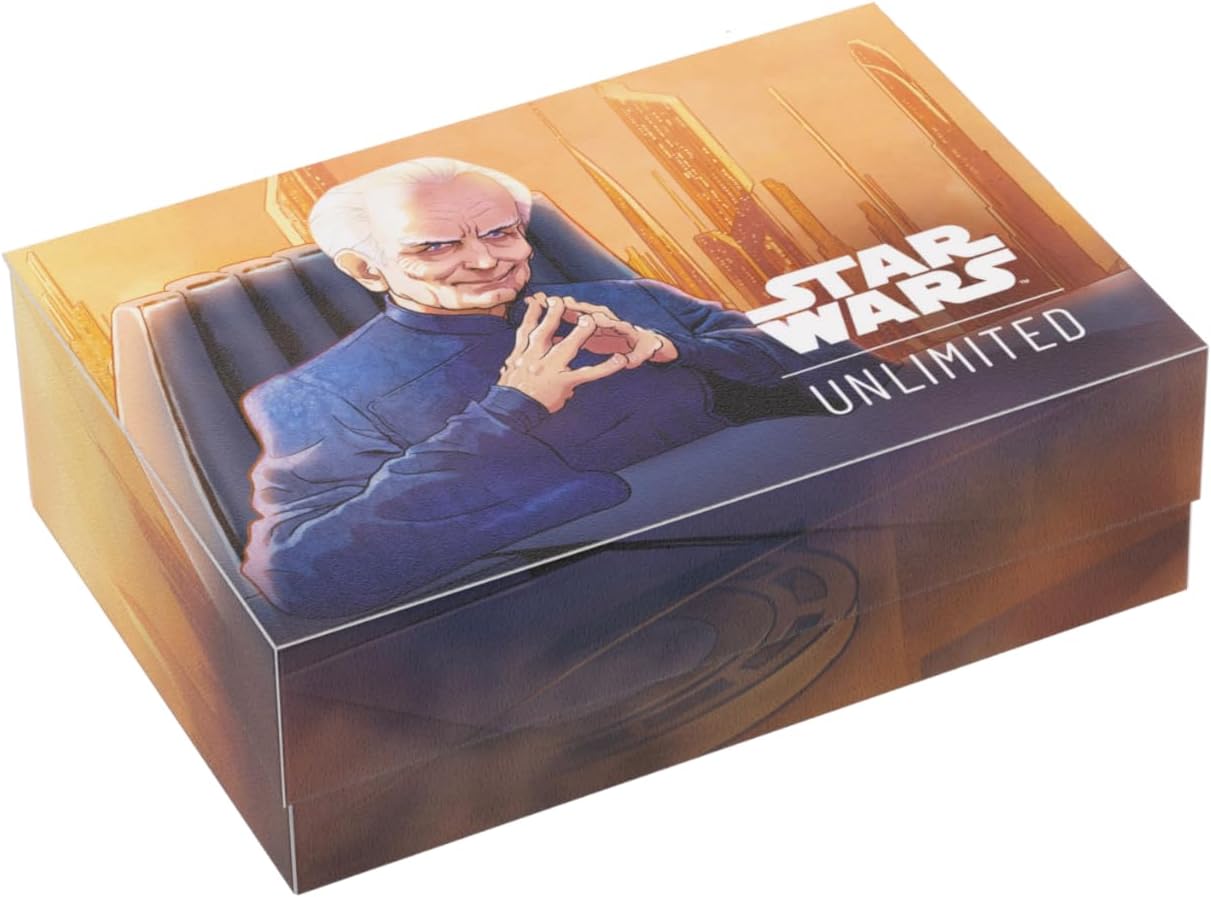 Gamegenic | Star Wars: Unlimited Soft Crate - Palpatine/Padme | Trading Card Game Accessory