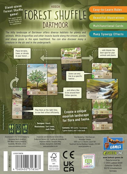 Asmodee | Forest Shuffle Dartmoor | Family Card Game | Ages 10+ | 2-5 Players | 60 Minutes Playing Time