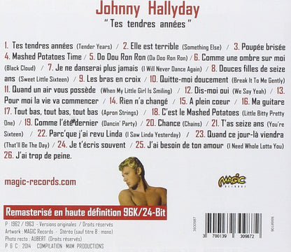 Johnny hallyday - tes tendres annees - cd
