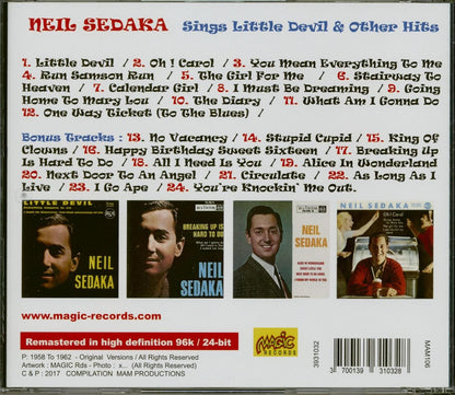 Neil sedaka - sings little devil & other hits - cd