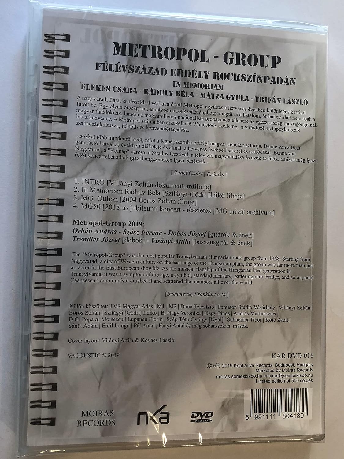 Metropol Group - Felevszazad Erdely Rockszinpadan (Dvd) (Region 2)