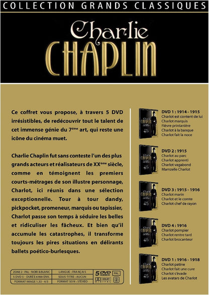 Charlie Chaplin : Les Premiers Courts-Metrages 5 D