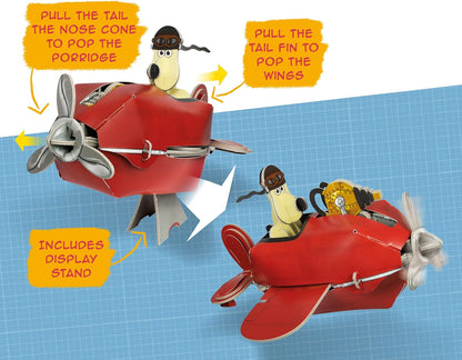 Build Your Own Wallace & Gromit Sidecar Plane - A Close Shave - Cardboard Craft Kit - Ages 10+