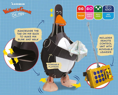 Build Your Own Wallace & Gromit Feathers McGraw - Cardboard Craft Kit - Ages 10+