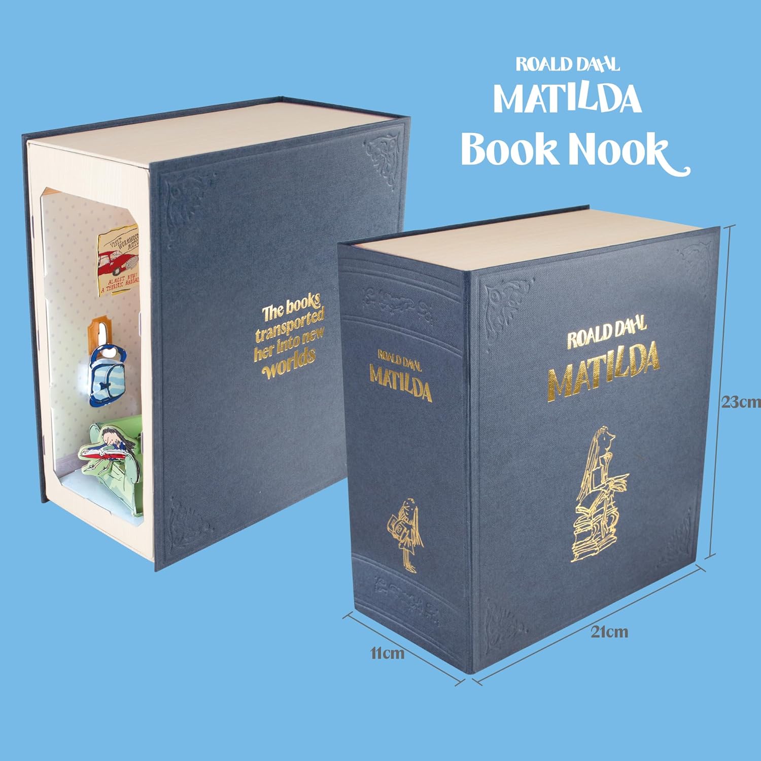 Build Your Own Roald Dahl Matilda Book Nook - Creative Craft Toy - Ages 8+