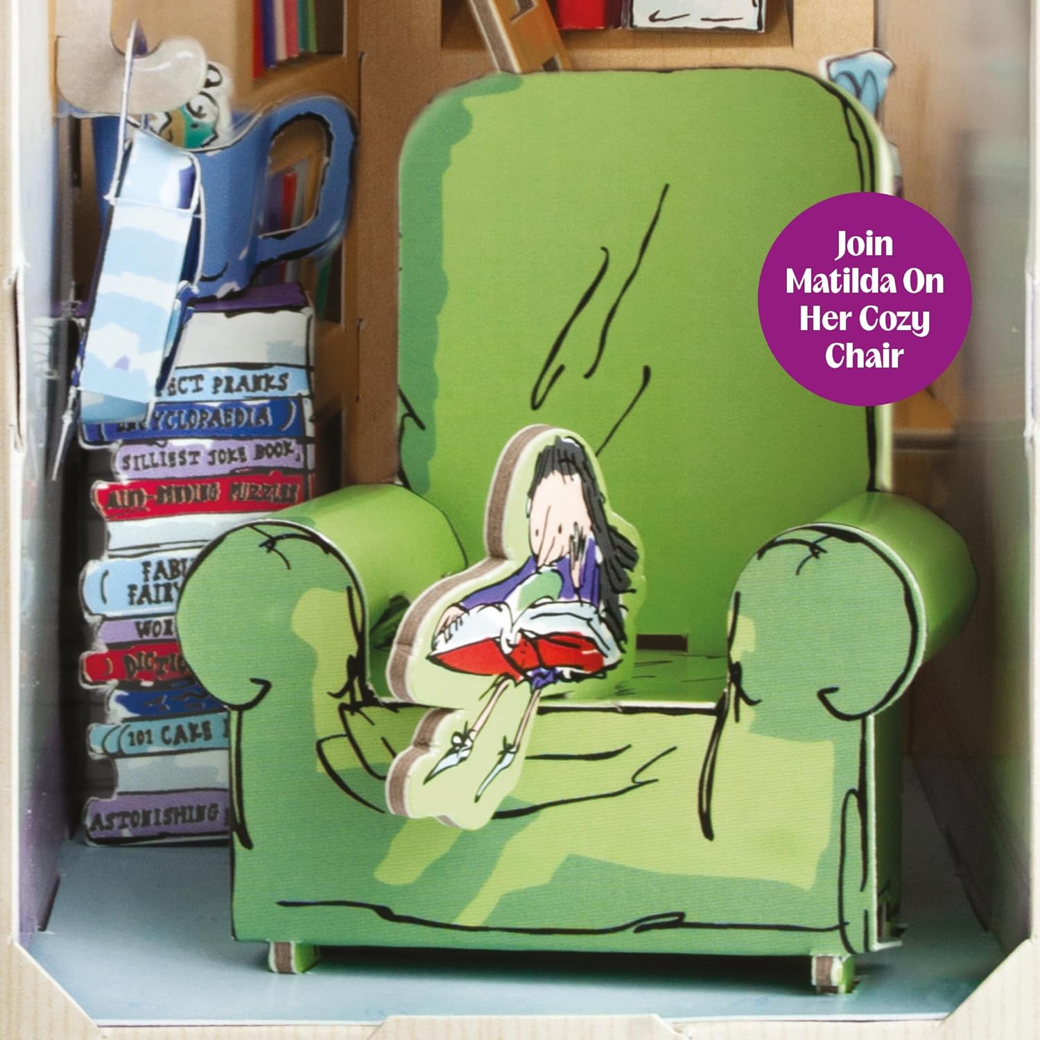 Build Your Own Roald Dahl Matilda Book Nook - Creative Craft Toy - Ages 8+