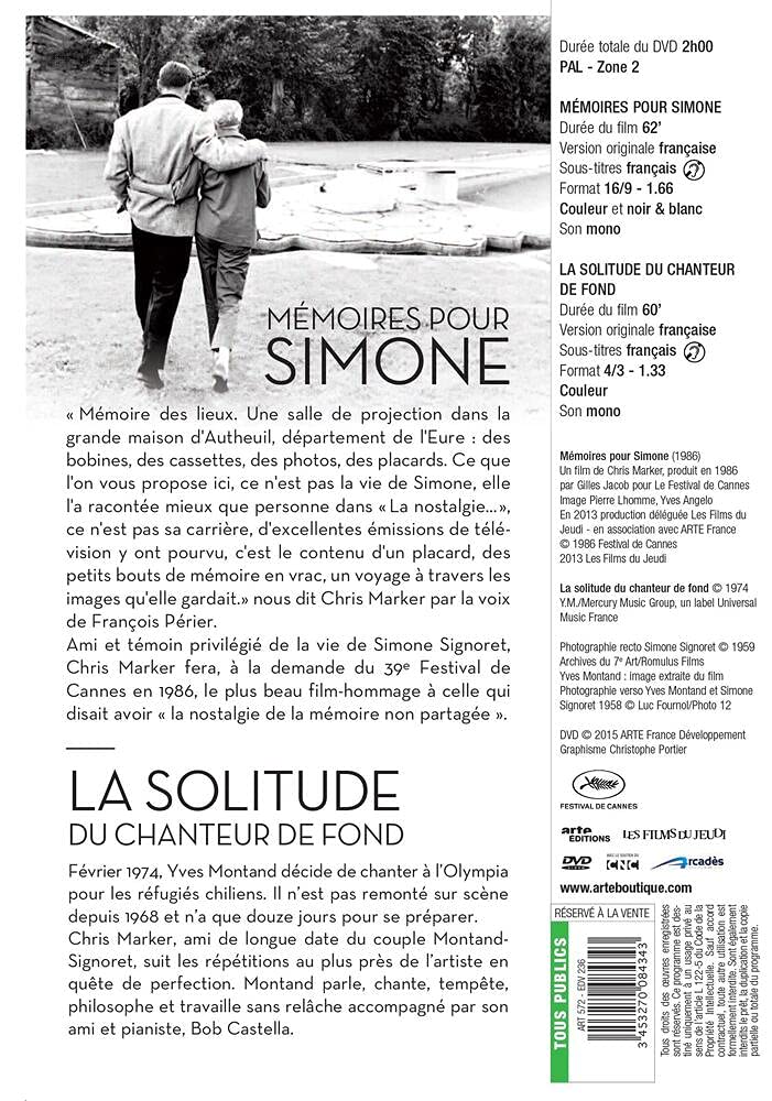 Coffret : mémoires pour simone ; la solitude du chanteur de fond