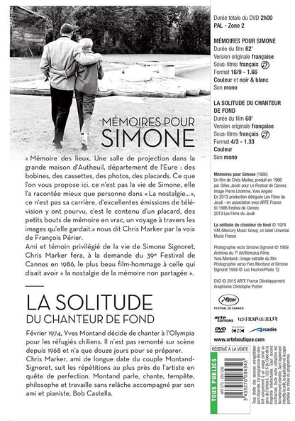 Coffret : mémoires pour simone ; la solitude du chanteur de fond