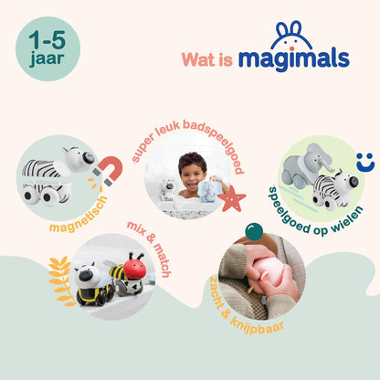 Clics - Magimals Wheely Safari Box - 6dlg.