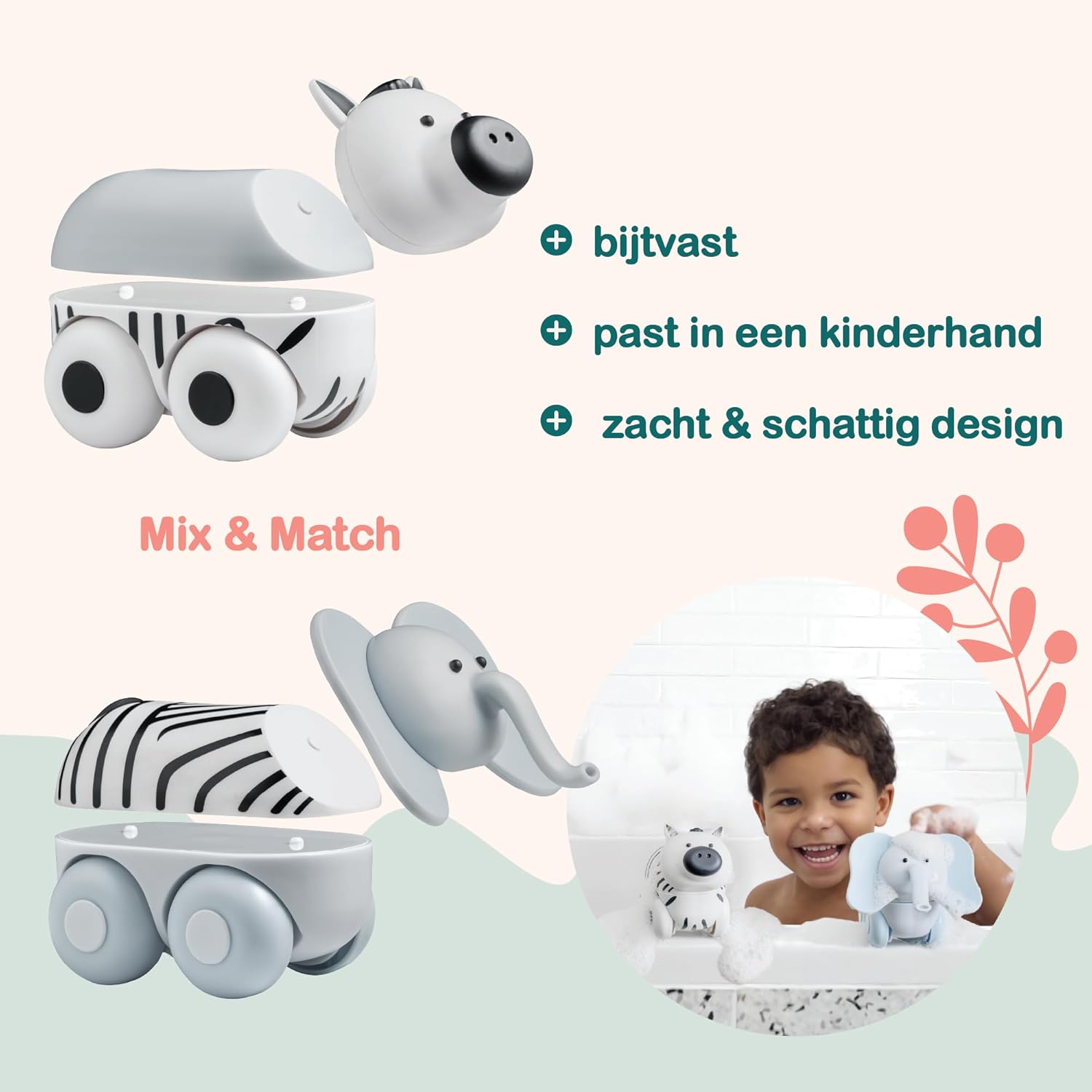 Clics - Magimals Wheely Safari Box - 6dlg.