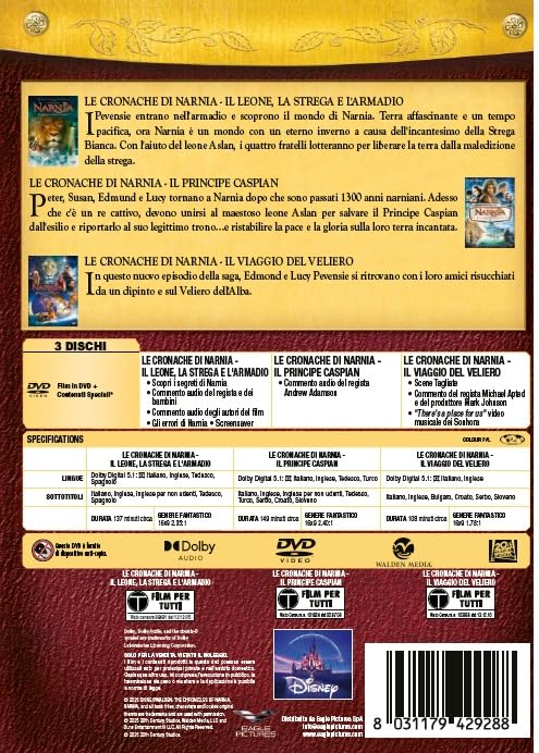 Dvd Cronache Di Narnia (Le) - Trilogia Completa (3 Dvd