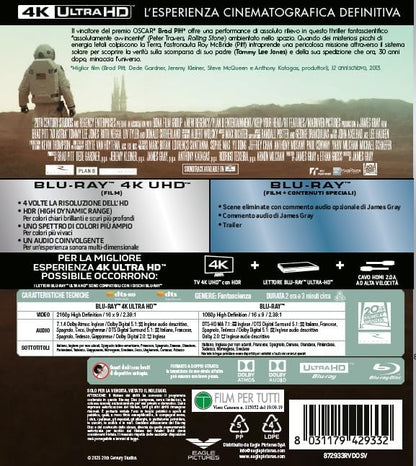 Blu-Ray 4K Uhd Ad Astra (4K Ultra Hd + Blu-Ray Hd