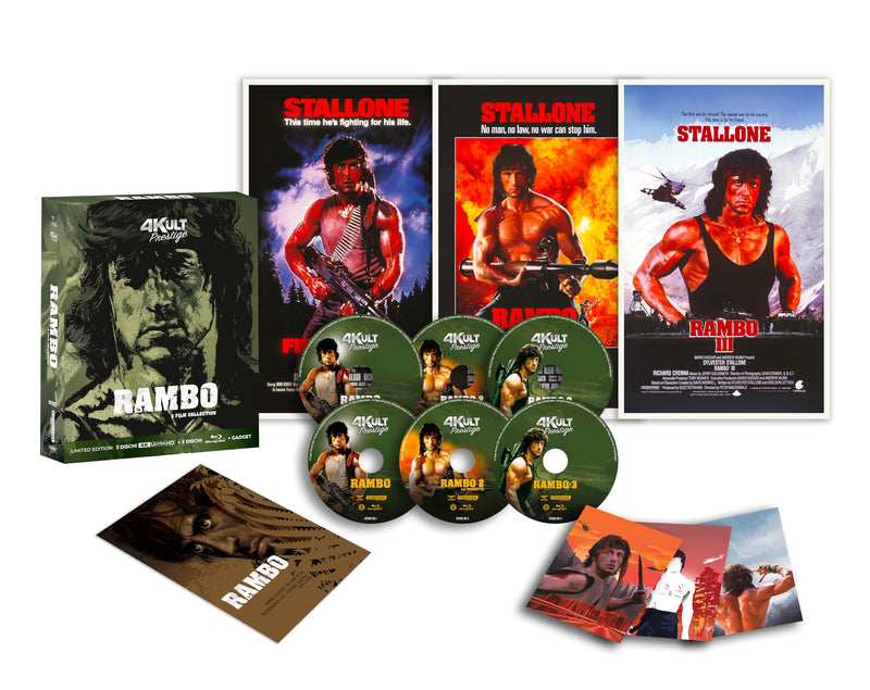Trilogia Rambo - 4Kult Prestige Edition -(3 4K + 3 Bd