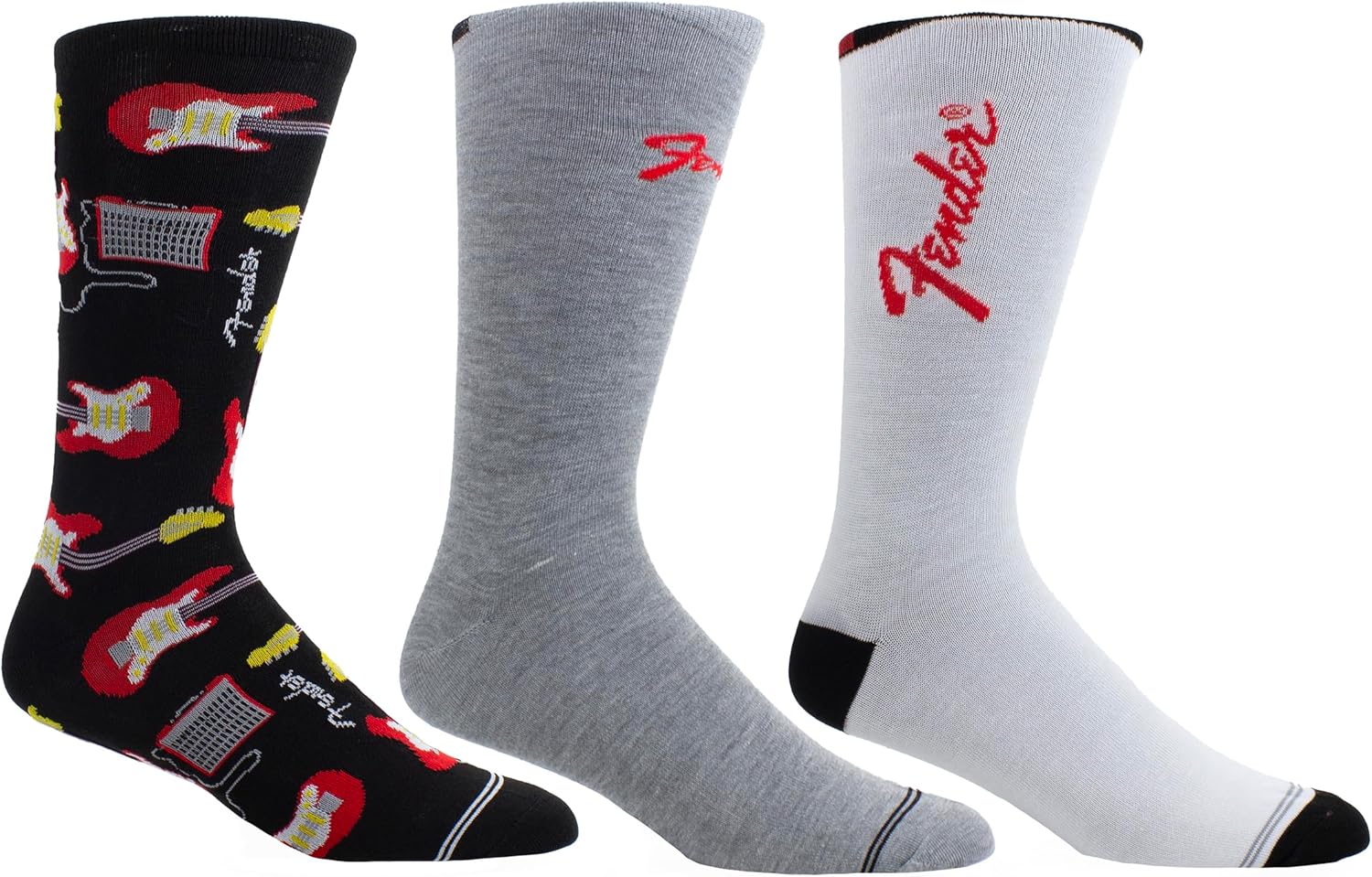 Fender Socks 3 Pack In Guitar Tin (One Size)