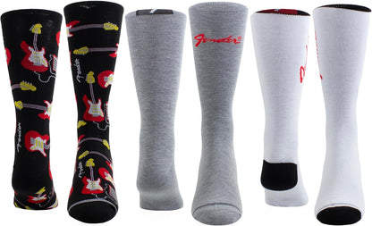 Fender Socks 3 Pack In Guitar Tin (One Size)