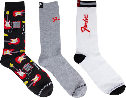 Fender Socks 3 Pack In Guitar Tin (One Size)