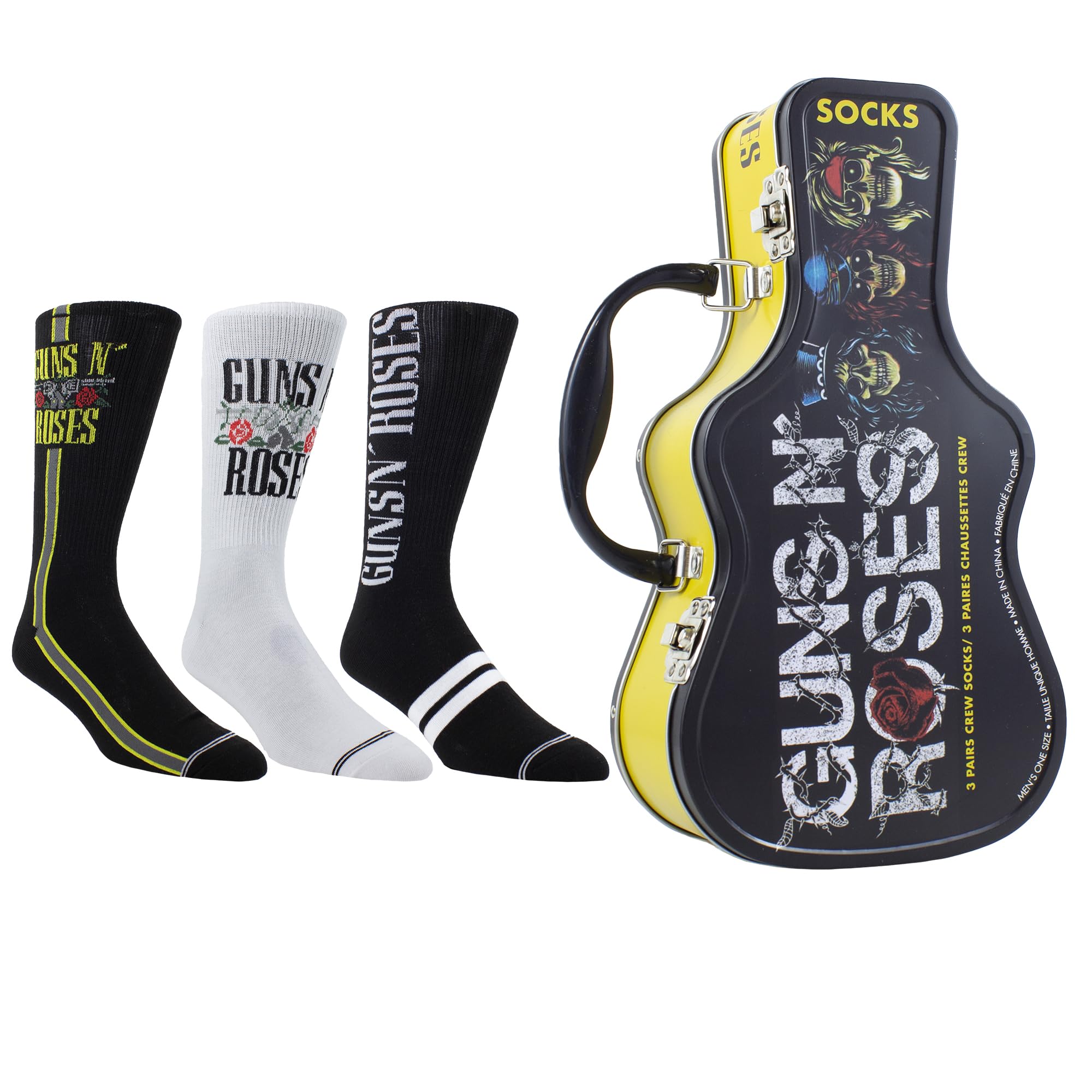 PERRI'S SOCKS - Licensed Guitar Tins with 3 Pairs of Socks