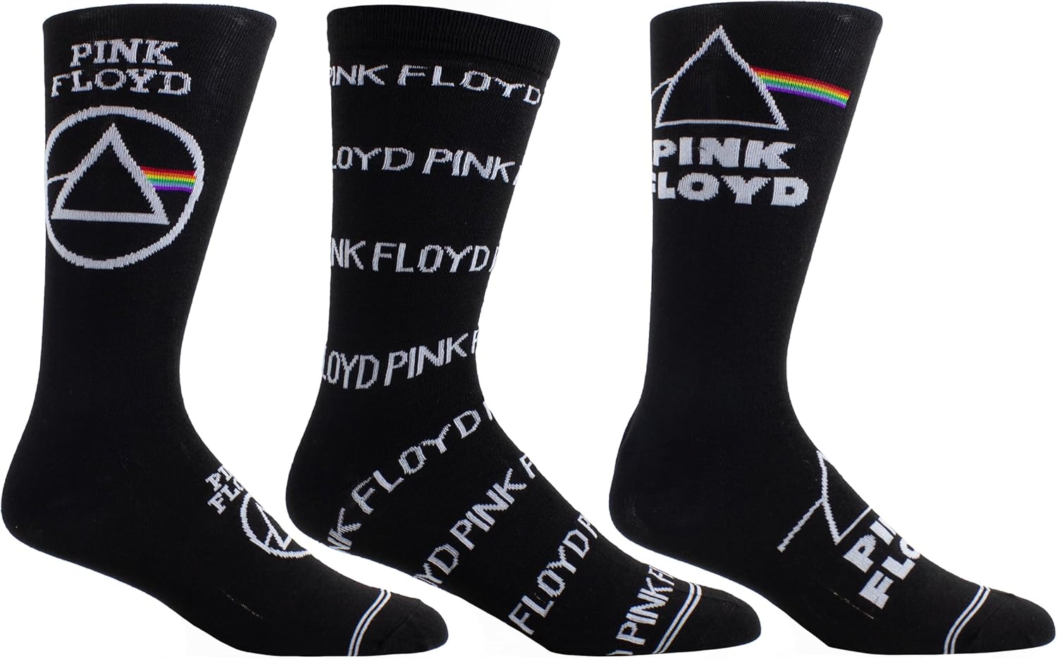 Pink Floyd Socks 3 Pack In Guitar Tin (One Size)