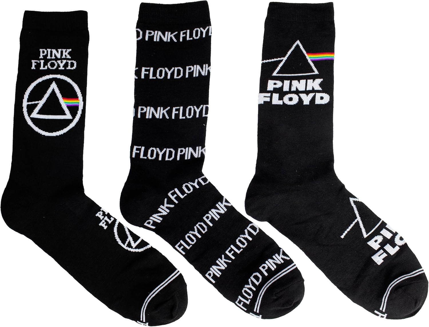 Pink Floyd Socks 3 Pack In Guitar Tin (One Size)