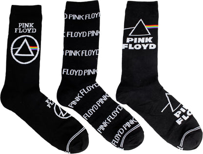 Pink Floyd Socks 3 Pack In Guitar Tin (One Size)