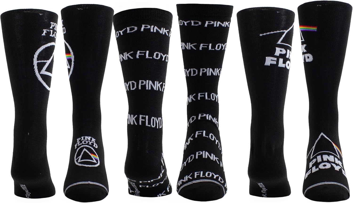 Pink Floyd Socks 3 Pack In Guitar Tin (One Size)