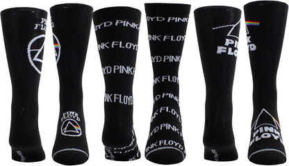 Pink Floyd Socks 3 Pack In Guitar Tin (One Size)
