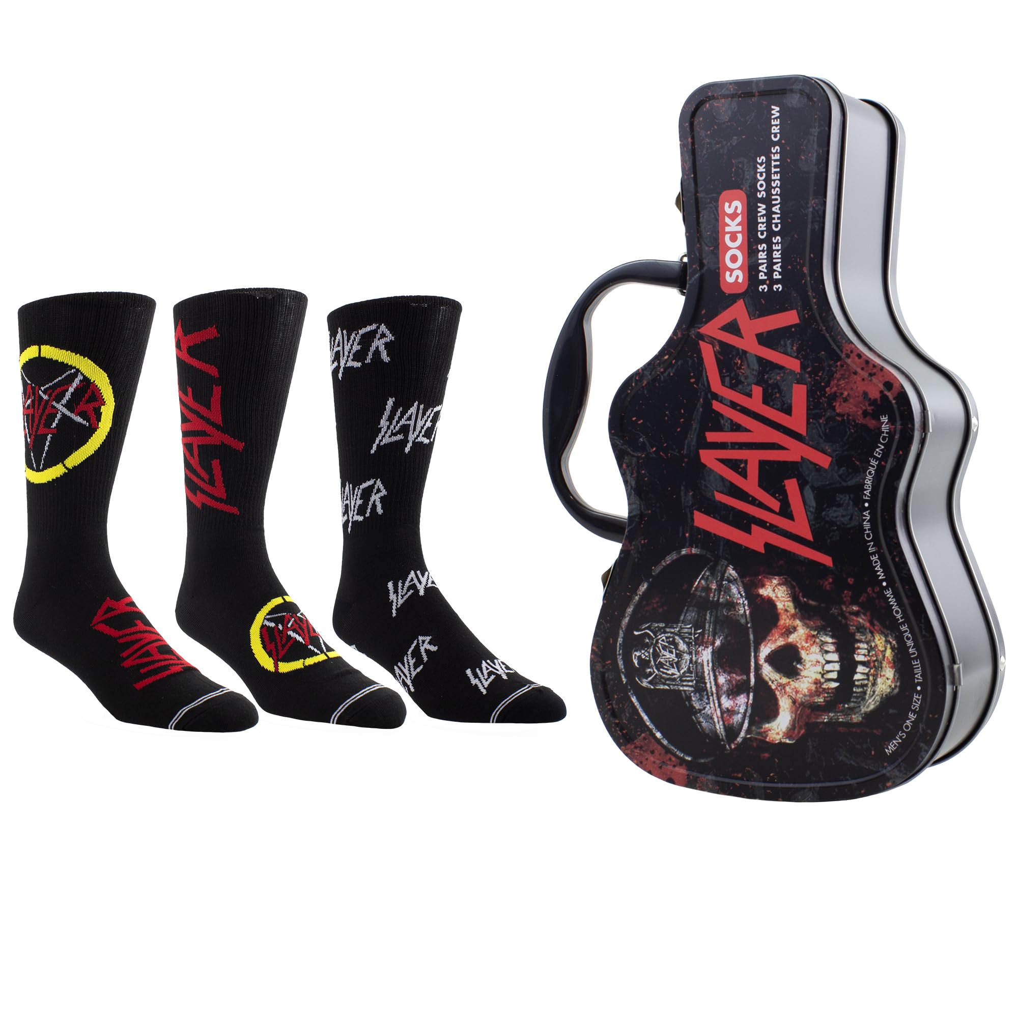 PERRI'S SOCKS - Licensed Guitar Tins with 3 Pairs of Socks