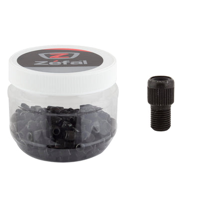 ZEFAL Brass Pump Valve Adaptor, Black, Presta Valve to Schrader Valve