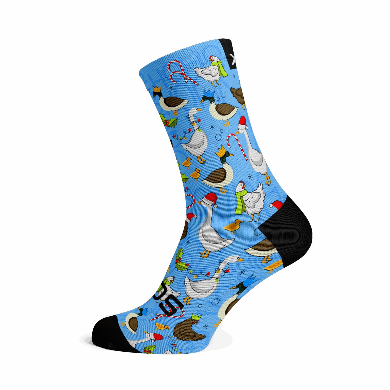 Sox Footwear Festive Flock Premium Crew Socks - Large (UK 8-12)