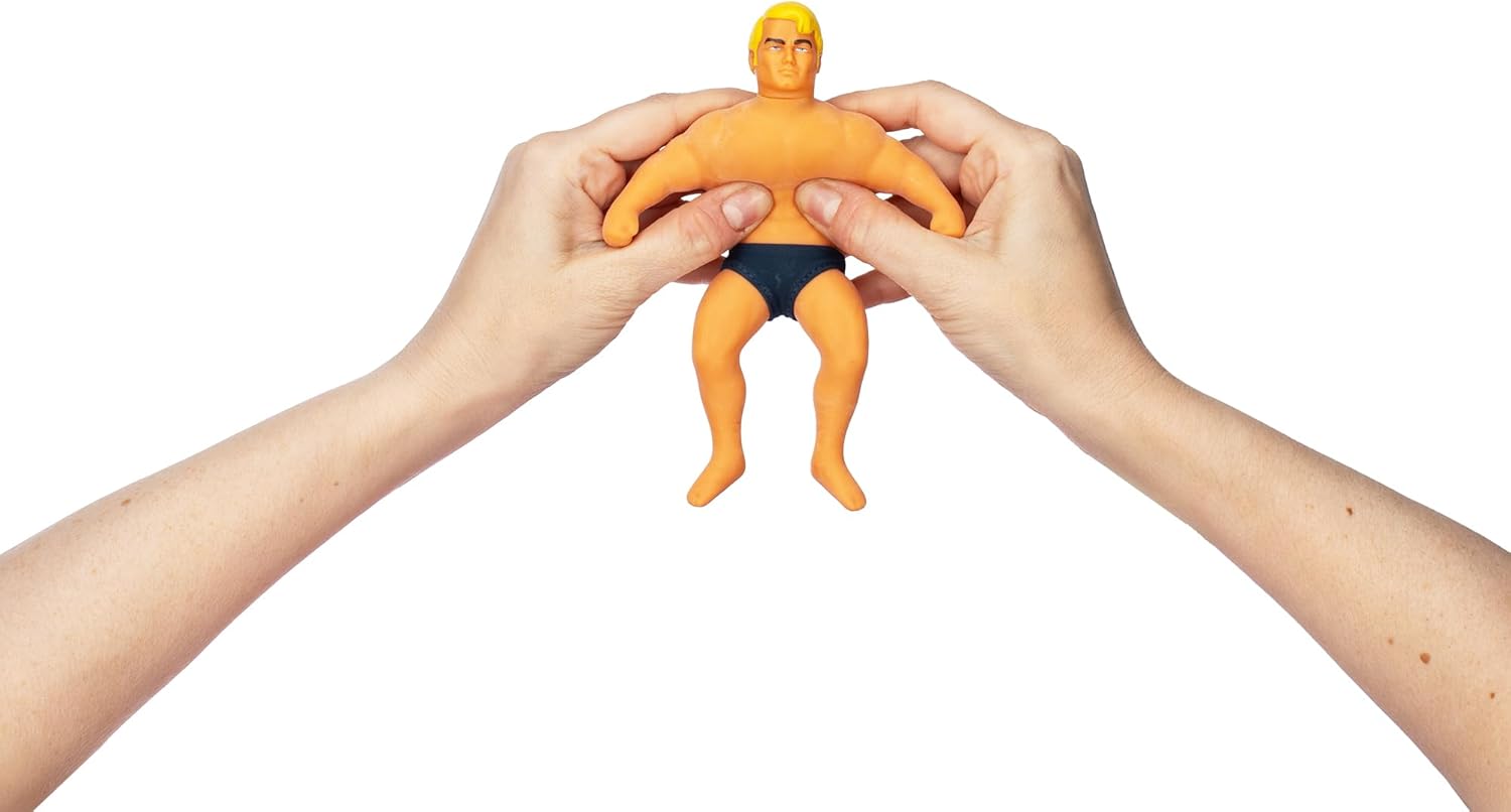 Basic Fun Stretch Armstrong Retro Action Figure – Small 6-Inch Super Stretchy Toy – Classic Nostalgia Toy for Kids & Collectors Ages 5+
