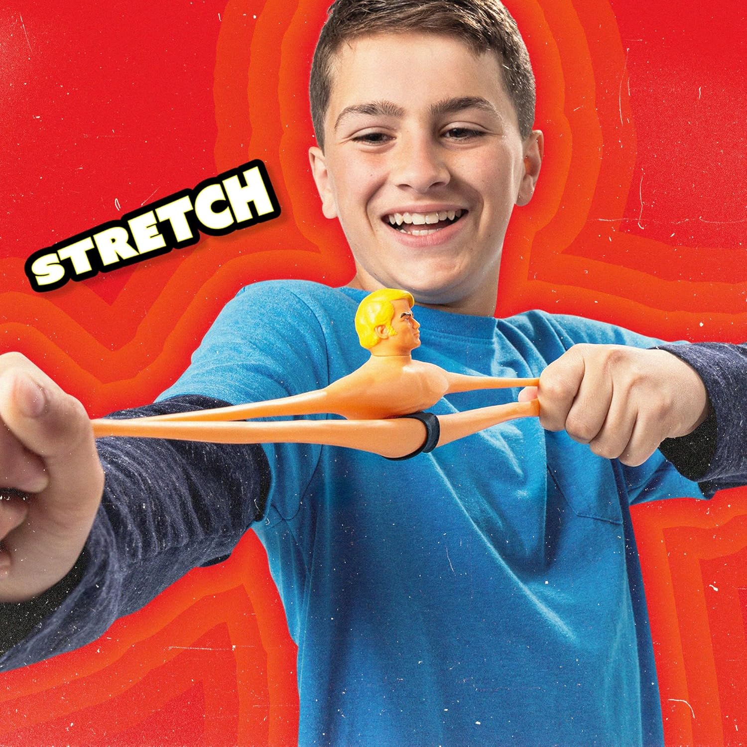 Basic Fun Stretch Armstrong Retro Action Figure – Small 6-Inch Super Stretchy Toy – Classic Nostalgia Toy for Kids & Collectors Ages 5+