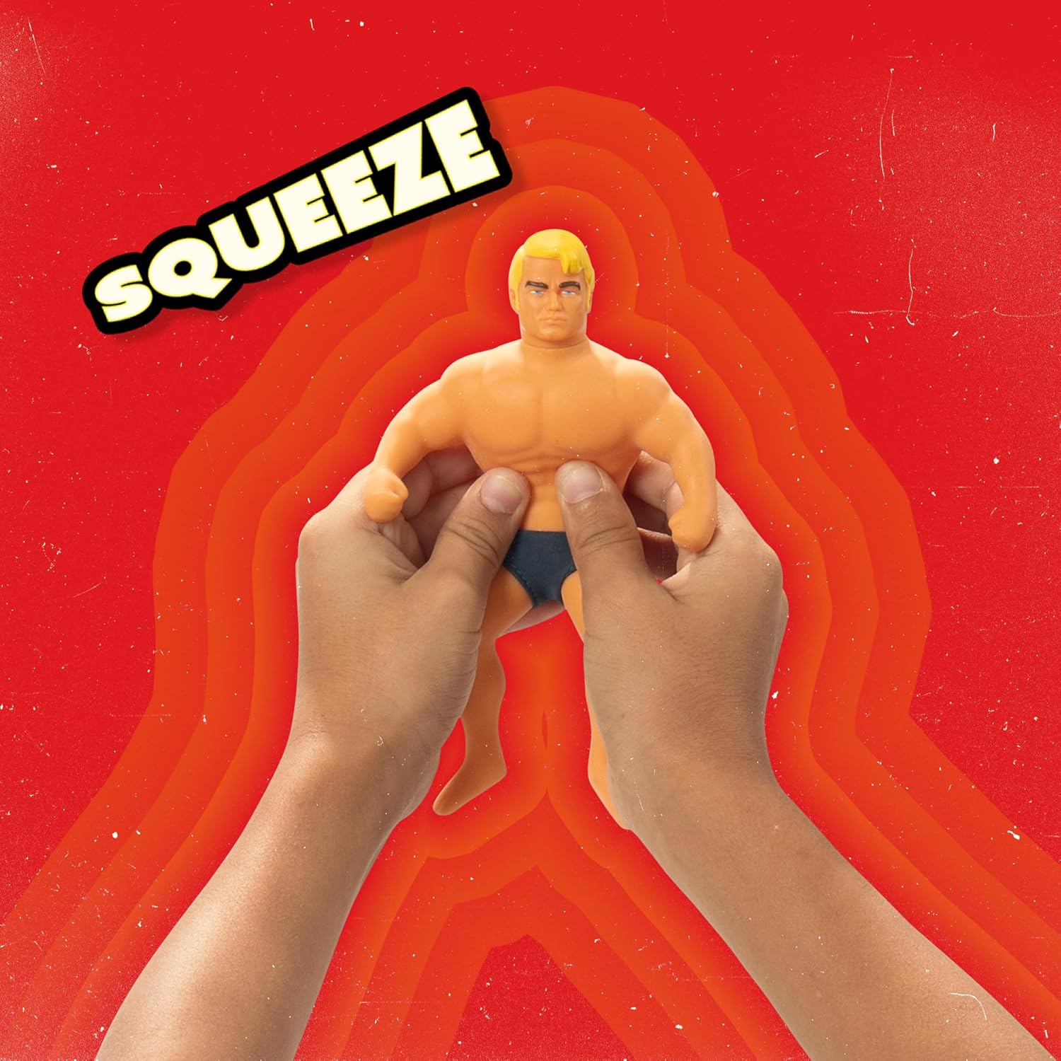 Basic Fun Stretch Armstrong Retro Action Figure – Small 6-Inch Super Stretchy Toy – Classic Nostalgia Toy for Kids & Collectors Ages 5+