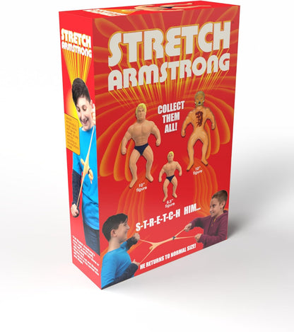 Basic Fun Stretch Armstrong Retro Action Figure – Small 6-Inch Super Stretchy Toy – Classic Nostalgia Toy for Kids & Collectors Ages 5+